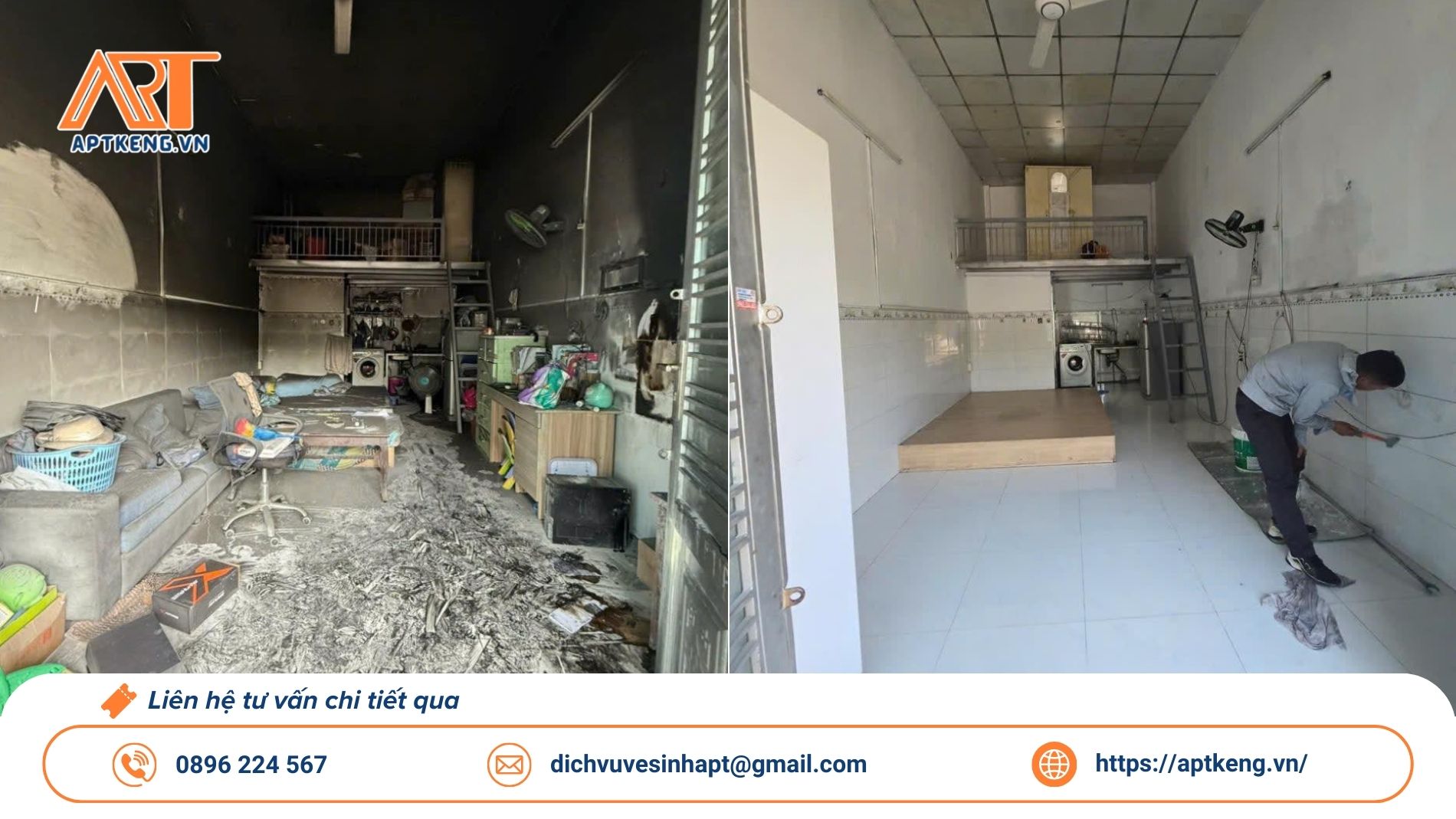 Phạm vi hoạt động của dịch vụ vệ sinh nhà cháy tại Hà Nội